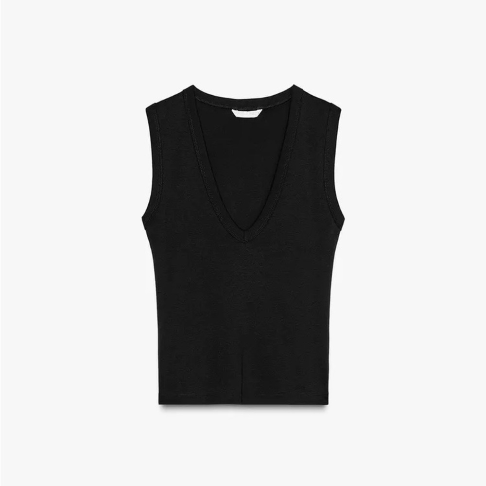 ZARA | V-neck Sleeveless Crop Top